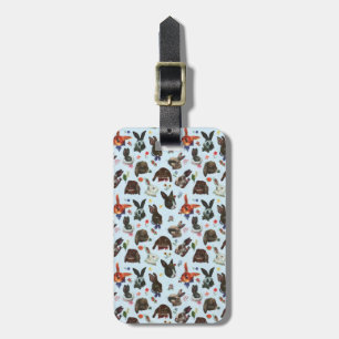 Blommigten vår Bunny Rabbits Forest Bagagebricka