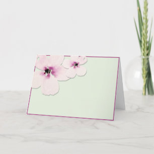 Blommigten Vattenfärg är tom Tack Kort
