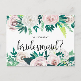 Blommigten Vattentärsfärg kommer att bli mitt Brid Inbjudan Vykort