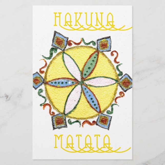 Blommigten Vector Mönster med vacker inspirationst Brevpapper (Framsida)