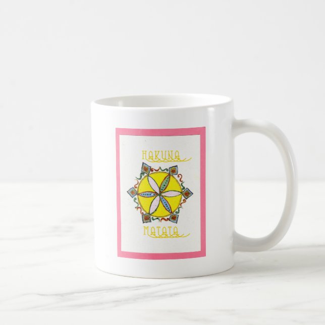 Blommigten Vector Mönster med vacker inspirationst Kaffemugg (Höger)