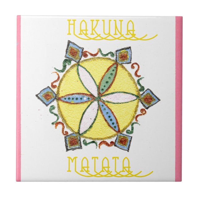 Blommigten Vector Mönster med vacker inspirationst Kakelplatta (Framsidan)