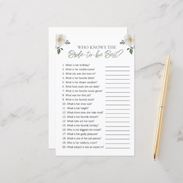 Blommigten "Vem känner till Möhippan Bride" (Fram/Back In Situ)