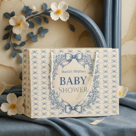 blommigten vintage Coquette Blue Bow