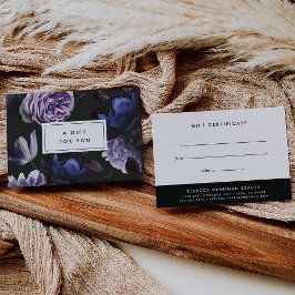 Blommigten Violet Mörk för elegant | Presentkort Inbjudningar