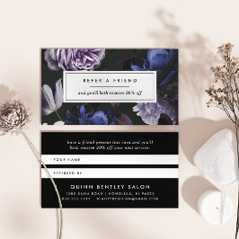 Blommigten Violet Mörk för elegant Rabattkort