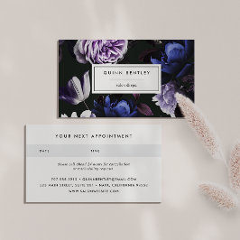 Blommigten Violet Mörk för elegant Tidsbeställning Kort