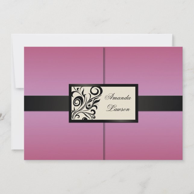 Blommigten virvlar runt inbjudan (Framsida)