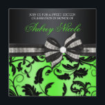 Blommigten virvlar runt sweet sixteeninbjudan med inbjudningar<br><div class="desc">Blommigten virvlar runt sweet sixteeninbjudan med den prydde med ädelsten pilbågen</div>