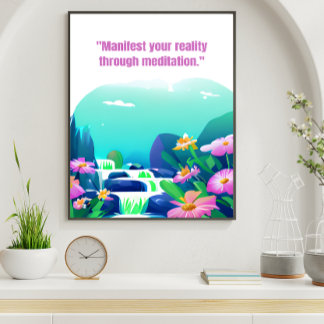 blommigten visar er verklighet genom medling poster