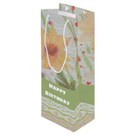 Blommigten Watercolor Tall Flaska Gift Bag
