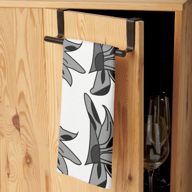 Blommigten Wildblomblomma Kökshandduk (Thirds Fold)