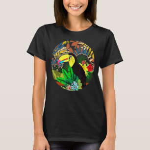 Blommigten Wildlife Bird Tropical Animal Summer Vi T Shirt