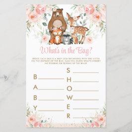 Blommigten Woodland Animals Rosa What's in the Bag