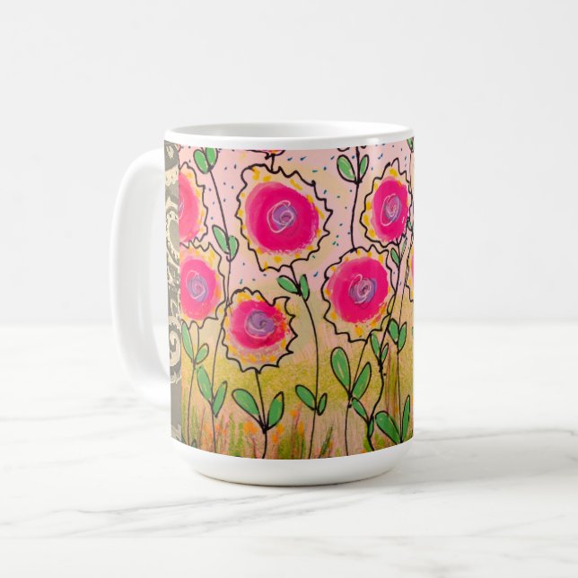 Blommigtens Abstrakt 16 Kaffemugg (Framsida vänster)