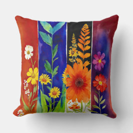 Blommigtens Abstrakt Kudde