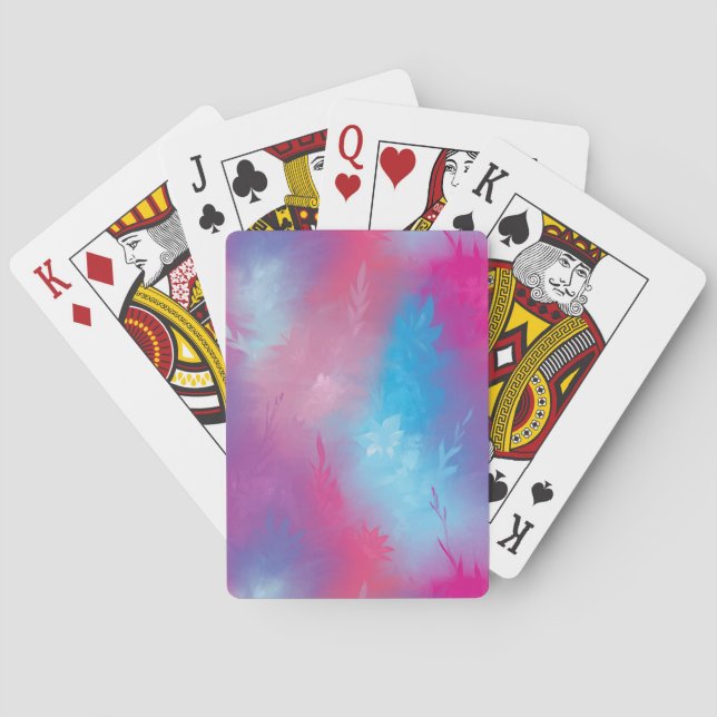 Blommigtens abstraktion casinokort (Baksidan)