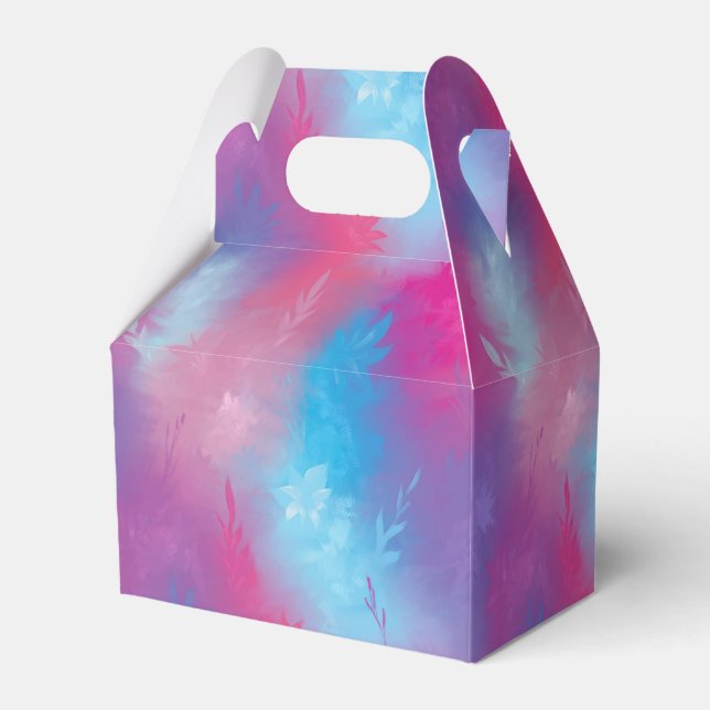 Blommigtens abstraktion presentaskar (Framsidan Sidan)