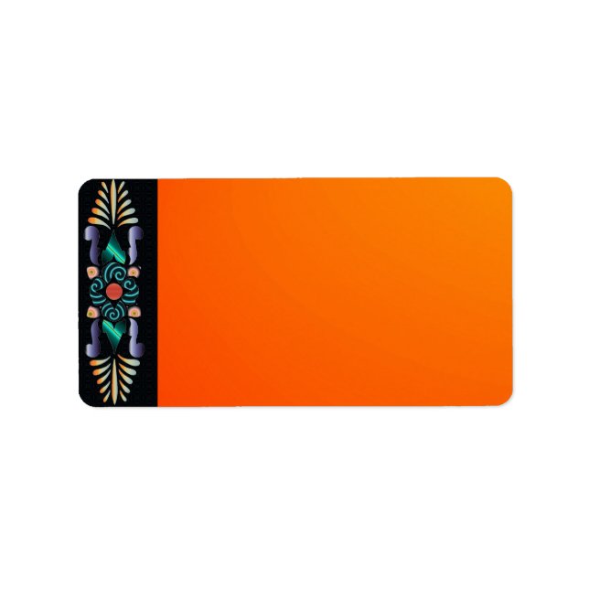 Blommigtens adressetikett (Framsidan)