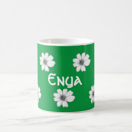 Blommigtens anpassade namn på irländsk Grönt Kaffemugg