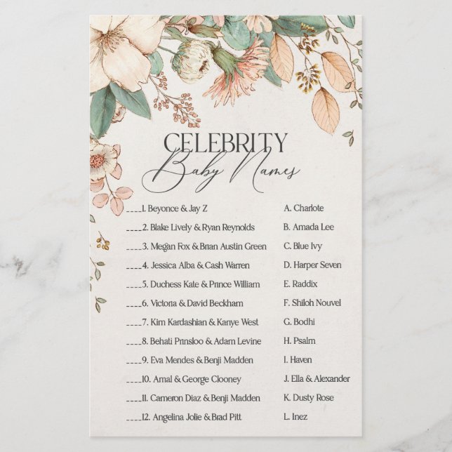  blommigtens babyduschfirma baby namn-vilt (Framsida)