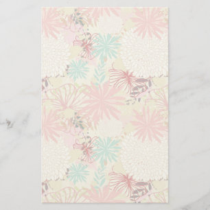 Blommigtens bakgrund 4 brevpapper