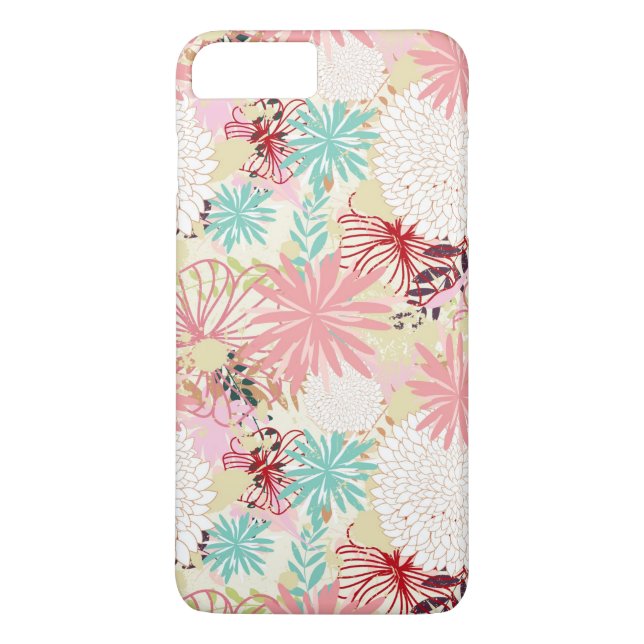 Blommigtens bakgrund 4 Case-Mate iPhone skal (Baksida)