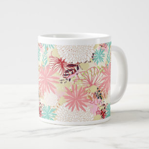 Blommigtens bakgrund 4 jumbo mugg