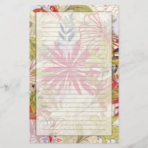 Blommigtens bakgrund 6 brevpapper