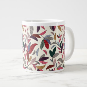 Blommigtens bakgrund jumbo mugg