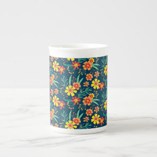 Blommigtens bakgrund - vacker design-46566 benporslin mugg
