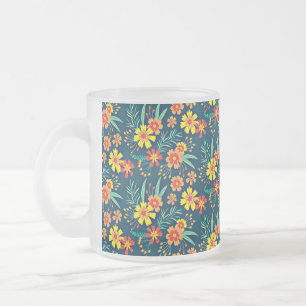 Blommigtens bakgrund - vacker design-46566 frostad glasmugg
