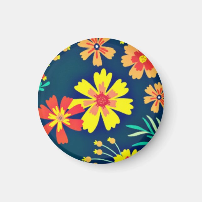 Blommigtens bakgrund - vacker design-46566 magnet (Framsidan)