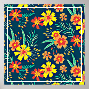 Blommigtens bakgrund - vacker design-46566 poster
