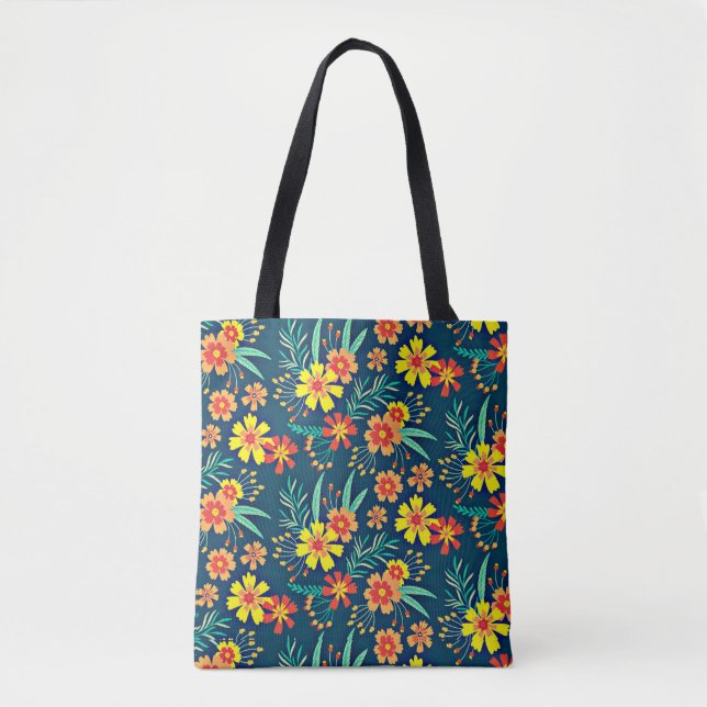 Blommigtens bakgrund - vacker design-46566 tygkasse (Framsida)