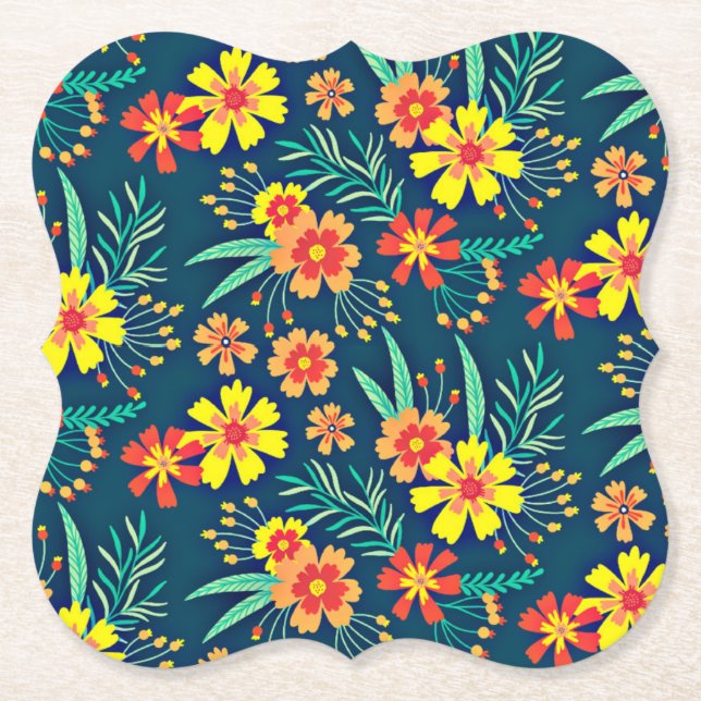 Blommigtens bakgrund - vacker design-46566 underlägg papper (Framsida)