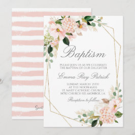 Blommigtens baptisminbjudan inbjudningar