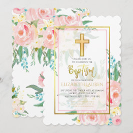 Blommigtens baptisminbjudan inbjudningar