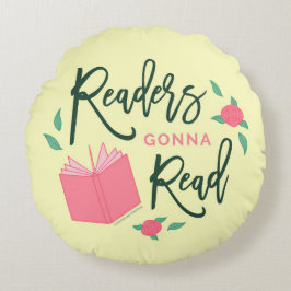 Blommigtens bokningsläsare kommer att läsa rund kudde