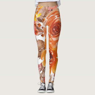 Blommigtens broderade adress leggings
