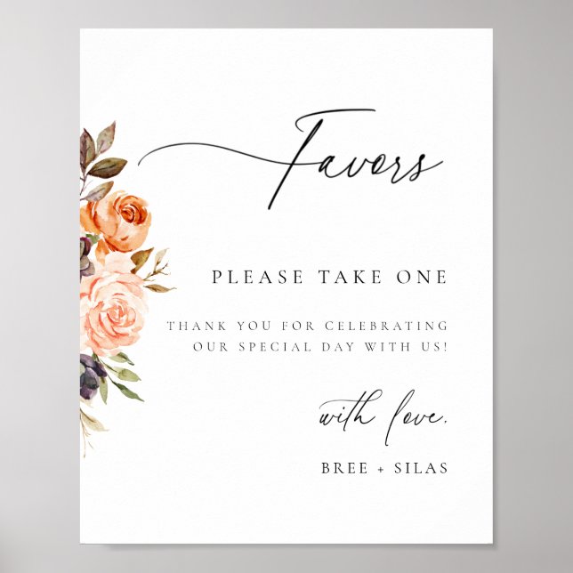 Blommigtens bröllopsförmån för Jordant höst Poster (Framsidan)