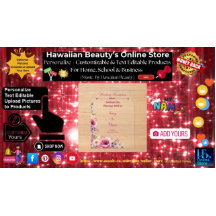 Blommigtens bröllopsinbjudan - spara datumkortet h