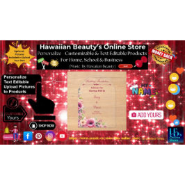 Blommigtens bröllopsinbjudan - spara datumkortet h spara datumet