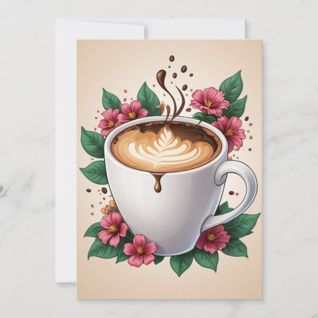 blommigtens brunchinbjudan inbjudningar (Framsida)