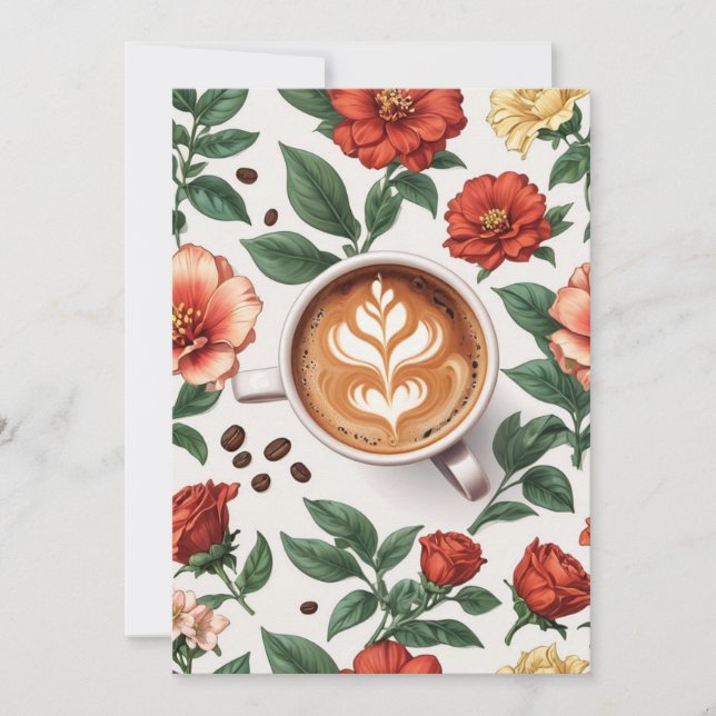 blommigtens brunchinbjudan inbjudningar (Framsida)