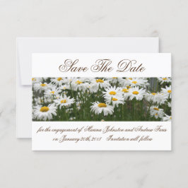 Blommigtens daisy spara datuminbjudan datumet