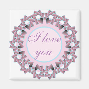 Blommigtens design för sötningsmedel och favoriter magnet