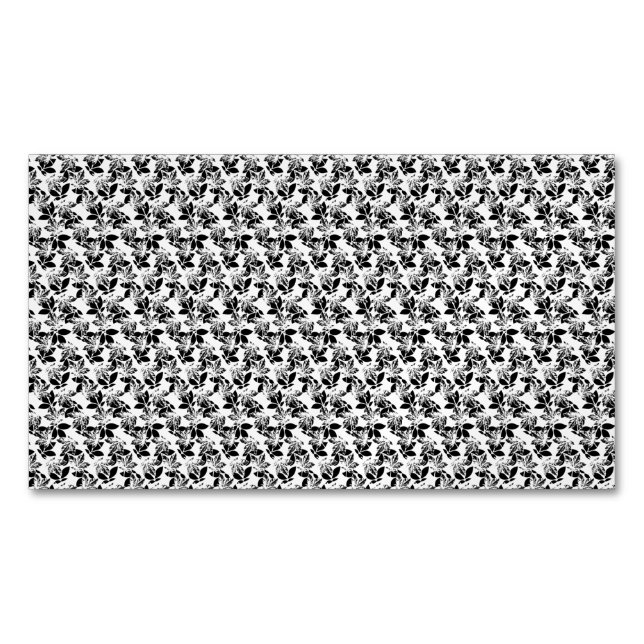 blommigtens design tjugoen magnetiska visitkort (Framsida)