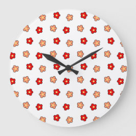 Blommigtens designegenskaper för vit och röd färg stor klocka