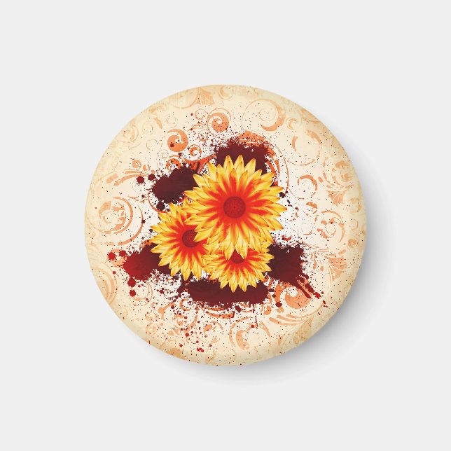 blommigtens designmagnet magnet (Framsidan)